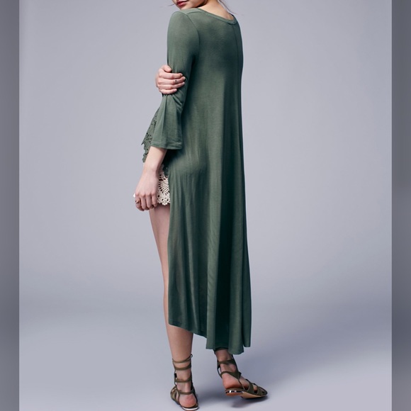 Free people Meadowlands lace hem asymmetrical top - Picture 2 of 9